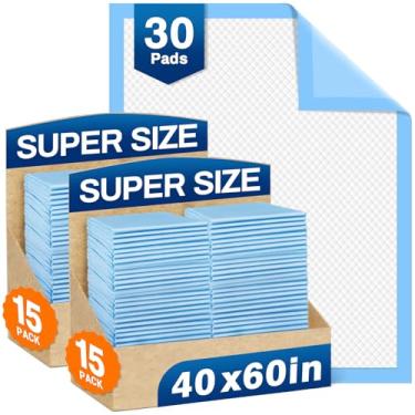 Imagem de MILDPLUS Almofadas De Cama 40" X60" Almofadas Descartáveis Para Adultos Almofadas Extra Grandes Com 200 Gramas, Almofadas De Xixi Superabsorventes Almofadas Descartáveis Para Incontinência Para Idos
