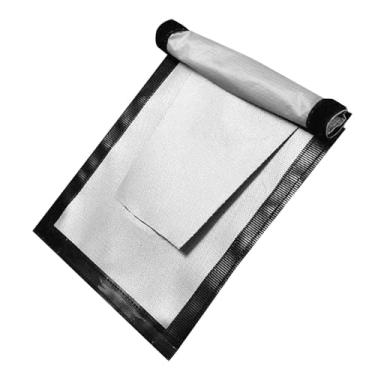 Imagem de Generic Tapete à prova de fogo, manta retardante de chamas, fibra de vidro, almofada protetora portátil, tapete para fogueira, para churrasqueira, para tenda, 20x23cm