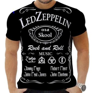 Imagem de Camiseta Camisa Personalizada Rock Clássico Led Zeppelin 7 - Obsidiana