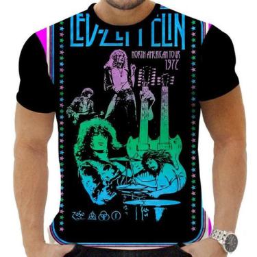 Imagem de Camiseta Camisa Personalizada Rock Clássico Led Zeppelin 16 - Obsidian
