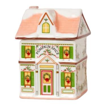 Imagem de MotiveTech Enfeite de Natal em resina em miniatura de uma casa de especiarias, frasco de especiarias vazio, decoração natalina para glitter, açúcar e pimenta, Style C