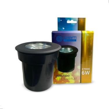 Imagem de Embutido De Solo Piso Led 2700K Preto Bivolt 6W Ip67 Externo - Luminat
