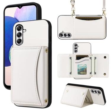Imagem de Furiet Capa carteira para Samsung Galaxy A36 5G com alça transversal de couro premium porta-cartão à prova de choque resistente acessórios de corpo inteiro capa fina para celular A 36 36A LTE SM-A366U