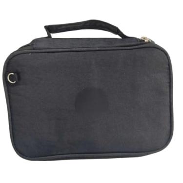 Imagem de Estojos com compartimentos，Estojo Escolar Grande Capacidade Com 72 Furos Alta Capcidade 3 Compartimentos bem grande (preto)