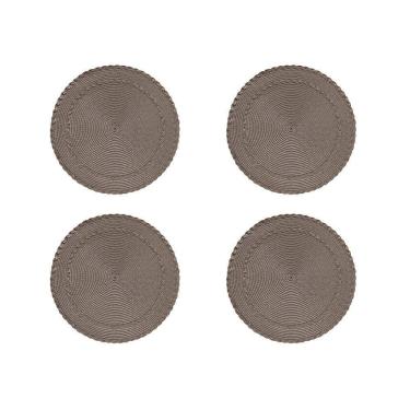 Imagem de Jogo Americano Copa E Cia 4 Peças Trance Taupe