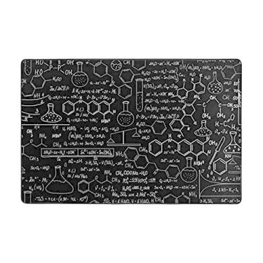 Imagem de Zeraoke Tapetes de área de química científica para sala de estar, 1,2 x 1,8 m, tapete macio e moderno, tapetes antiderrapantes e felpudos para decoração de casa, tapete lavável para quarto, jantar,