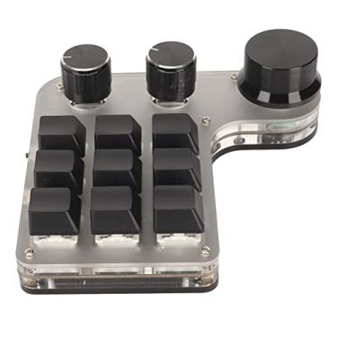 Imagem de Generic Teclado Programável Diy, Teclado Programável Sem Fio Portátil 9 Teclas 3 Botões Flexível Anti Interferência para Escritório (#11)