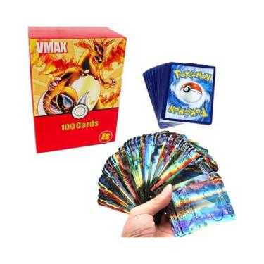 Imagem de Cartas De Jogo Pokémon GX V Mega Brilhantes Para Crianças 100PCS Brinq