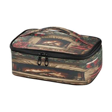 Imagem de Burbuja Lancheira térmica para lareira de Natal para homens e mulheres, mini lancheira reutilizável Lancheira portátil com alça para trabalho, viagem, piquenique