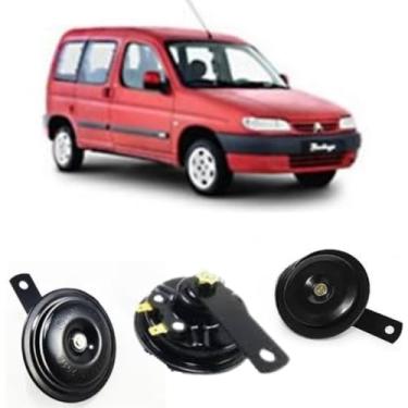 Imagem de BUZINA AUTOMOTIVA CARACOL COM CONECTOR PARA 2 PINOS PARA BERLINGO 1996>2019