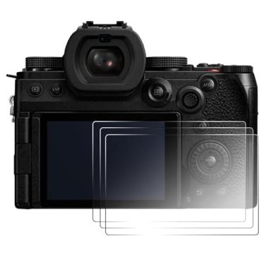 Imagem de pssped 3 peças protetoras de tela compatíveis com câmera Panasonic Lumix S5M2X, película de vidro temperado de dureza 9H de 0,25 mm, antirarranhões e impressões digitais