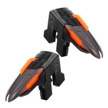 Imagem de NUOBESTY 1 par de gatilho de jogo móvel de seis dedos - Controle universal para celular e gamepad acessórios para jogos competitivos - Botões físicos para jogos móveis