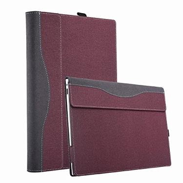Imagem de XJchen Capa para laptop compatível com Lenovo Yoga 7 9 IdeaPad 5 Slim 7 ThinkPad X1 Carbon e Inspiron 14 Vostro 5401 5402 Latitude 7410 7420 7430 Capa protetora (vinho)