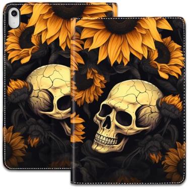 Imagem de Capa para iPad (A16) 11ª geração de 11 polegadas (2025)/iPad 10ª geração 11 polegadas (2022), suporte dobrável ajustável e despertar/hibernar automático, capa protetora à prova de choque, estampa de