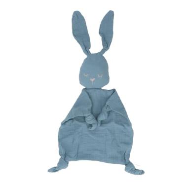 Imagem de aqxreight Cobertor de Segurança de Coelho de Pelúcia para bebê, Fio de Camada Dupla de Alta Absorção, Brinquedo Macio, Cobertor de Segurança Roxo Claro para bebê e Atrair Seu Coelho Trazendo Este