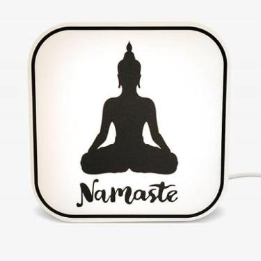 Imagem de Luminária Box Namaste – Design Zen, Luz Difusa, Bivolt e Ideal para Decoração