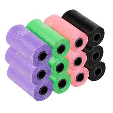 Imagem de Pet Shop Brasil Kit Refil Cata Caca com Saquinhos Higiênicos, 3 Rolos 45 Saquinhos, Plástico Resistente, Preto, para Passeios com Pets, Suporte Plástico Incluído