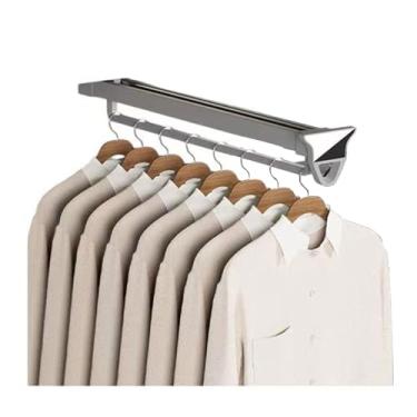 Imagem de Hhsdyl Varão Extensível para Cabides Calças, Barra Roupeiro Ajustável Superior Suporte Roupas Pesado Calças,Gray,41cm
