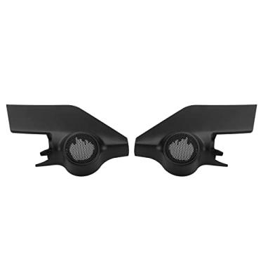 Imagem de aqxreight 2 Peças Tampa do Tweeter da Porta Preta ABS Substituição da Guarnição do Alto-falante para Sentra 2012-2021 para o Não Tweeter Pode 2012-2021 Excelente e Durável Proteção Sentra Qualidade
