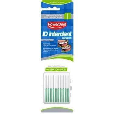 Imagem de Escova interdental cilindrica fina 4 mm verde - powerdent - power dent