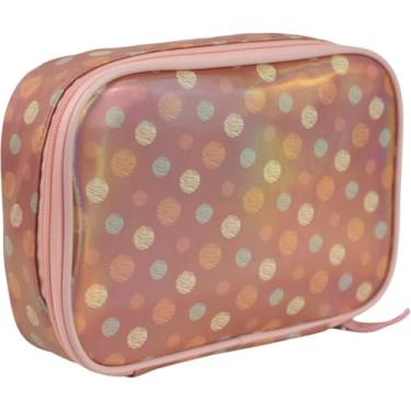 Imagem de Estojo Escolar Box KIT Bolinhas - Espaçoso com Divisória Interna, Fecho em Zíper – Ideal para Lápis, Canetas e Material Escolar