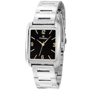 Imagem de RELOGIO CHAMPION ANALO PRETO METAL PRATA CH22466J