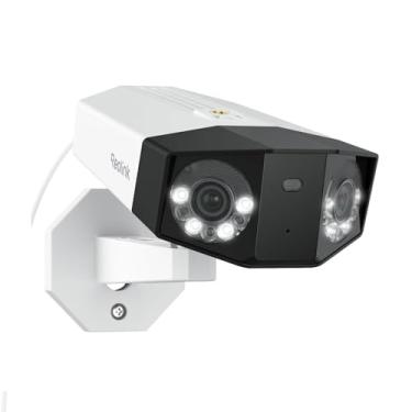 Imagem de Câmera de Segurança Duo 3 PoE Lente Dupla 16MP Branca, Visão Panorâmica 180°, Visão Noturna Infravermelha, Áudio Bidirecional, H.265 Ideal para Monitoramento de Grande Escala