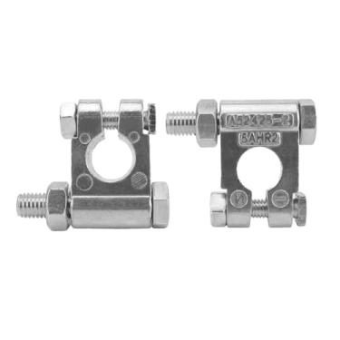 Imagem de FALVFUN Terminais de bateria de especificação militar, 2 peças de conector de bateria de poste superior positivo e negativo para veículos pesados, acessórios de conexão de energia automotiva