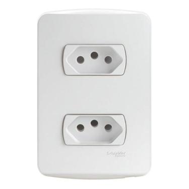 Imagem de Tomada Dupla 10A + 20A Conjunto 4x2 Miluz Schneider