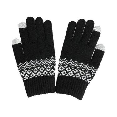 Imagem de Luvas De Inverno Quentes Com Tela Sensível Ao Toque Para Homens E Mulh