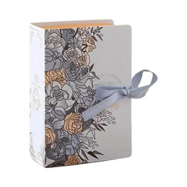 Imagem de Caixa De Presente Em Forma De Livro 5 Peças Embalagem De Papelão Com F