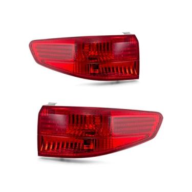 Imagem de A luz traseira traseira para Honda Accord 2005 4 portas Sedan montagem no corpo substitui o lado do motorista e do passageiro da lâmpada traseira estilo OE (lâmpadas não incluídas)