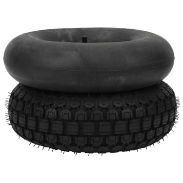Imagem de Irfora Pneu de Roda Inflável 3.50-6, Material de Borracha Resistente, Fácil Instalação, Acessório de Scooter de Mobilidade, Cortador de Grama, Carrinho, Carrinho de Mão, Trailer de