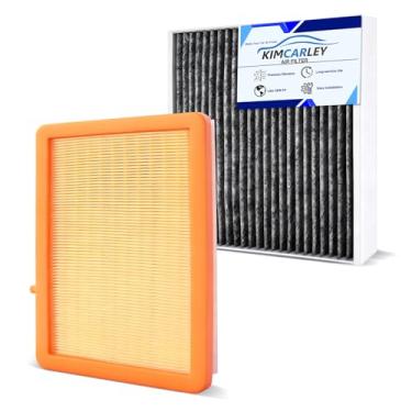 Imagem de Conjunto de filtro de ar de cabine e motor acessórios para Chevrolet Chevy Equinox 2018-2025 2026, GMC Terrain 2018-2025 2026 Substituição de filtro de ar de cabine de motor automotivo de carbono