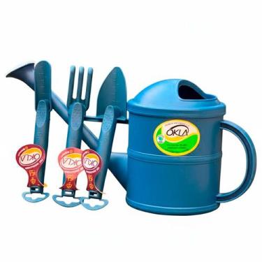 Imagem de Kit de Jardinagem com Regador 1,5L + 3 Ferramentas Completo, Prático e