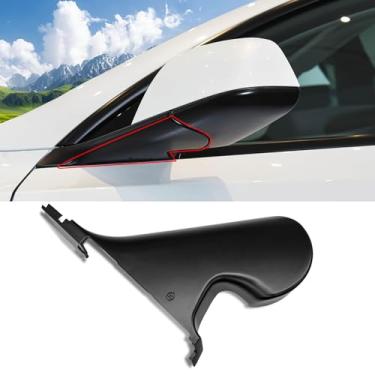 Imagem de Jaronx Compatível com suporte de espelho Tesla Model Y 2018-2024, substituição da tampa inferior do suporte do espelho retrovisor esquerdo do lado do motorista para acessórios Tesla Model Y 8202108