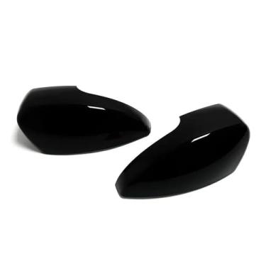 Imagem de Carro substituir espelho retrovisor lateral capa asa tampa exterior porta caso guarnição Compatível com ford kuga escape 2013-2018/focus mk3/eua 2012-2018(Gloss Black)