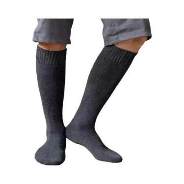 Imagem de Meias De Compressão Longas Para Inverno Masculinas, Quentes E Espessas
