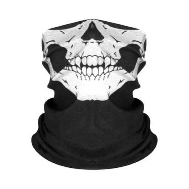 Imagem de Máscara Balaclava Masculina Com Estampa De Caveira, Respirável E À Pro