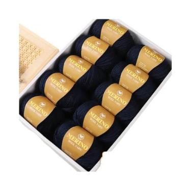 Imagem de Fio De Lã De Alpaca 500g 10 Meadas Médio-Fino 212 Para Tricô De Suéter