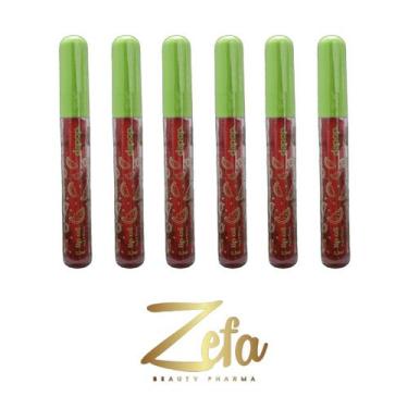 Imagem de Kit 06 Lip Oil Nutritivo Hidratante Melancia 5,5ml - Dapop