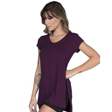 Imagem de Blusa Ju Fitness Sobre Legging Lisa Serra e Mar Tapa Bumbum Roupa Para Academia Treino Moda Feminina-Feminino