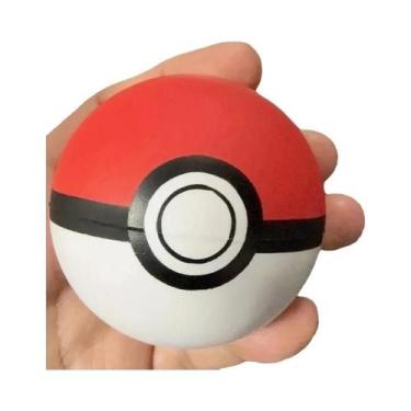 Imagem de Brinquedo De Squeeze Kawaii Pokemon Poke Ball Para Gatos E Cães, Brinq