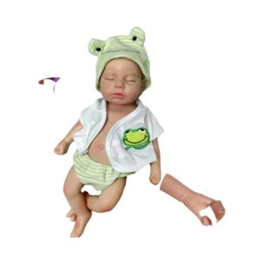 Imagem de Boneca Reborn de Silicone Lavável 33cm - Loulou Bebê Menina/Menino, Lo