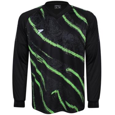 Imagem de Camisa Poker Goleiro Manga Longa Sublimada Celeno Masculina-Masculino