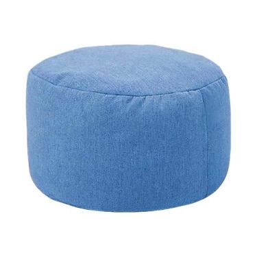Imagem de Puff Redondo De Linho 30cm X 20cm OTAUTAU, Puff De Descanso, Puff Tata
