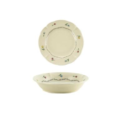 Imagem de Victoria Flower Louça Cerâmica Personalidade Doméstica - Prato de sopa de 20 cm