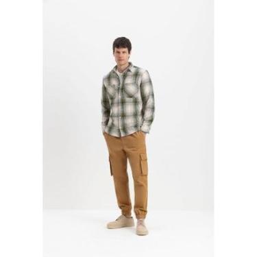 Imagem de Camisa Masculina Em Flanela Overshirt Essendi-Masculino