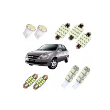 Imagem de Kit Lâmpadas Led Corsa Classic Sedan 2011 2012 13 14 15 2016