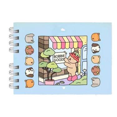 Imagem de Livro P/ Colorir Bobbie Goods Capa Dura A5 54 Pgs 180g Azul - Preamar